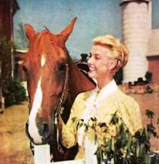 Anita with Flicka in living color