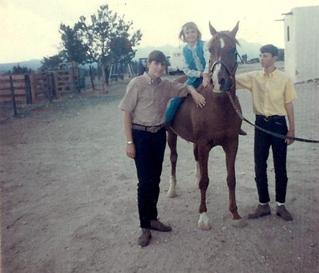 Flicka in 1967 with the Drury Family